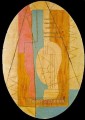 緑とピンクのギター 1912 年キュビズム パブロ・ピカソ